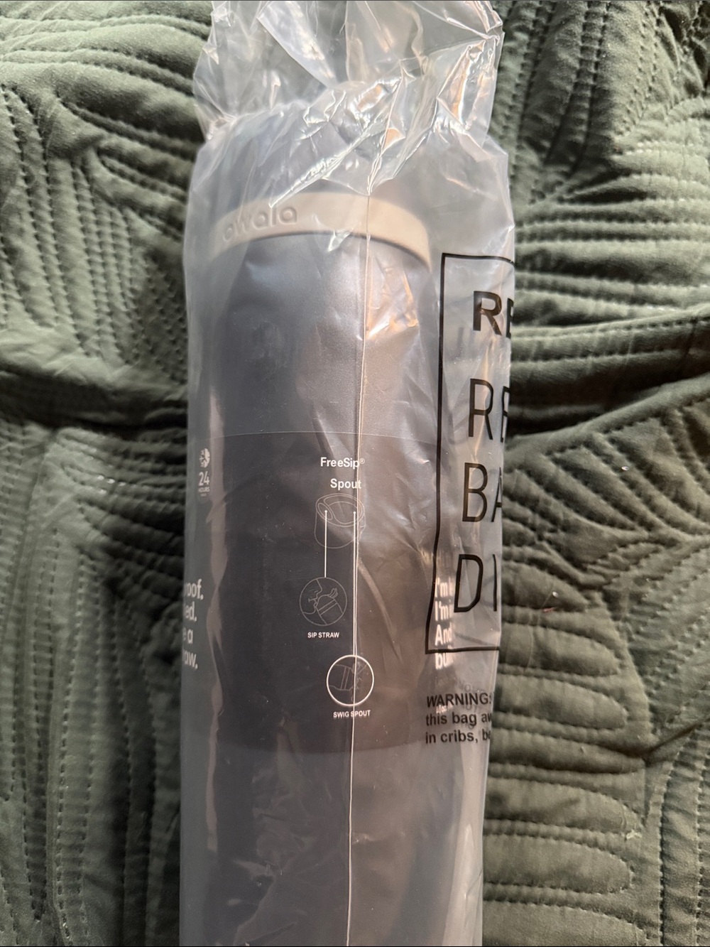 Owala Insulated Bottle with Built-In Straw — Foggy Tide - Picture 3 of 4